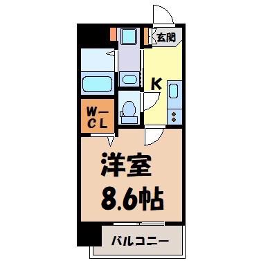 GRACE REGALIA(1K/3階)の間取り写真