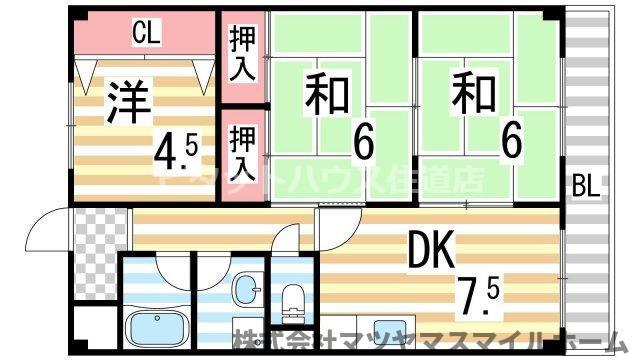 エスペランサ(3DK/3階)の間取り写真