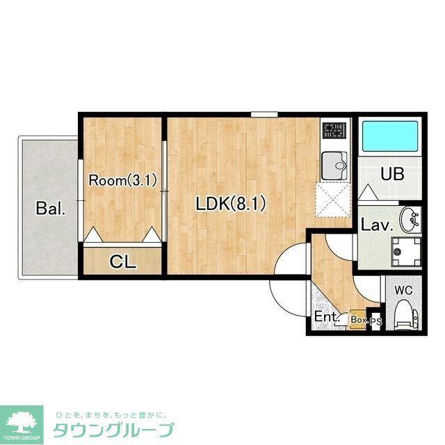 ジーメゾンさいたま見沼(1LDK/3階)の間取り写真