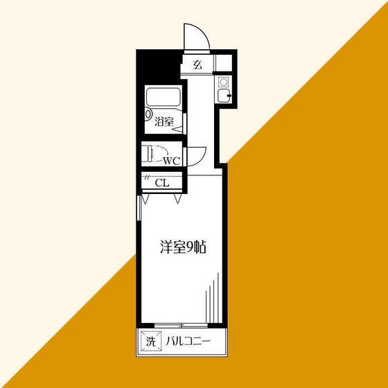 PREMIUM SPACE上北沢(ワンルーム/2階)の間取り写真