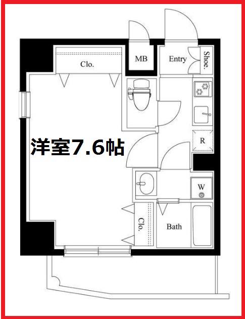 レグゼ東京イーストアイディ(1K/6階)の間取り写真