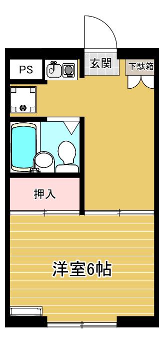 ロマネスクつくば(1K/3階)の間取り写真