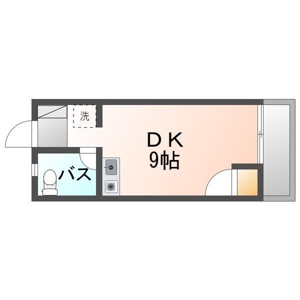 ベストマンション(ワンルーム/3階)の間取り写真