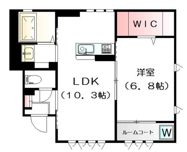 VITA SERENA (1LDK/1階)の間取り写真