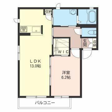 KASTANIE WIESEII(1LDK/2階)の間取り写真