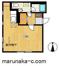 VRD相生サウス(ワンルーム/4階)の間取り写真