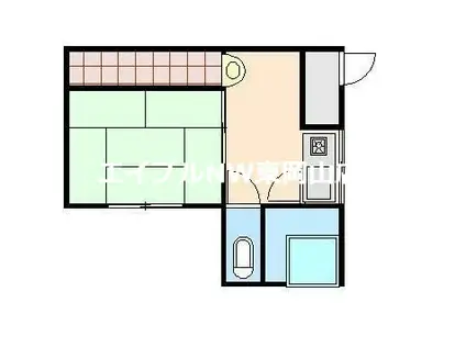 みさおコーポ(1DK/1階)の間取り写真