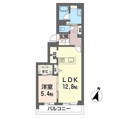レフィシア文蔵(1LDK/3階)の間取り写真