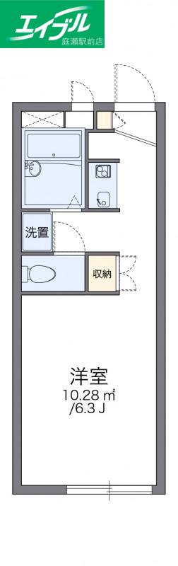 レオパレスディアコート(1K/2階)の間取り写真