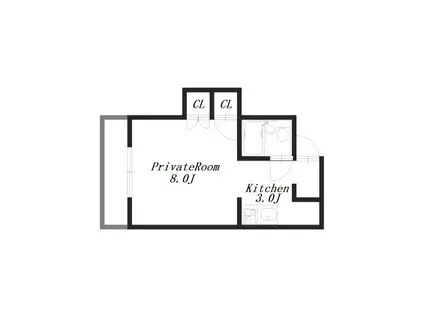 アスカユニハウス(1K/1階)の間取り写真