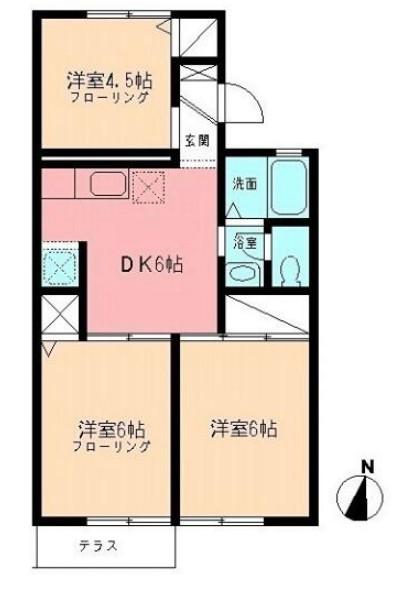 シャトレーSHIMIZU(3DK/1階)の間取り写真