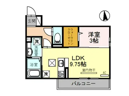 ノヴァ・グランデ(1LDK/1階)の間取り写真