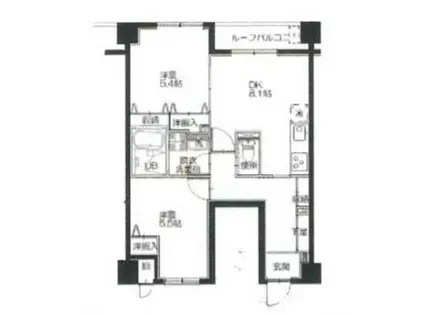 アステル壱番館荻窪(2LDK/5階)の間取り写真