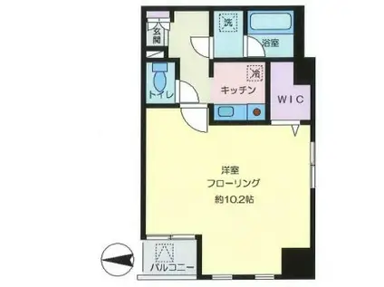 コートハウス秋葉原(1K/4階)の間取り写真