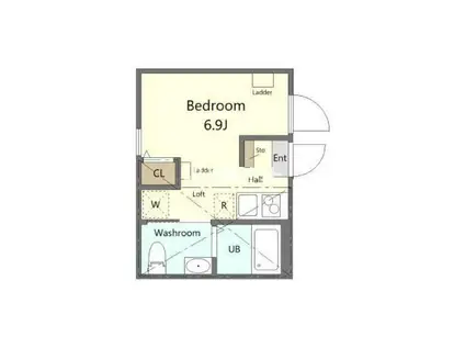 TOKYO HANEDA サウス(ワンルーム/3階)の間取り写真