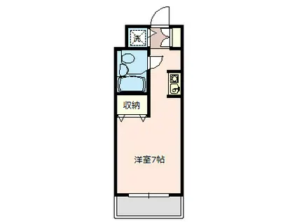 エスグランデ鴻巣(1K/1階)の間取り写真