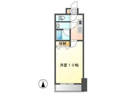 セレブランド堀田駅前(1K/6階)の間取り写真