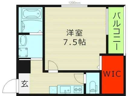 フジパレス緑II番館(1K/2階)の間取り写真