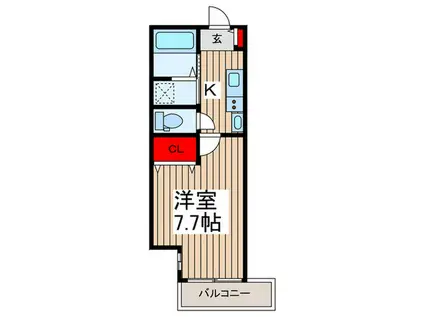 メゾンムラカミ(1K/3階)の間取り写真