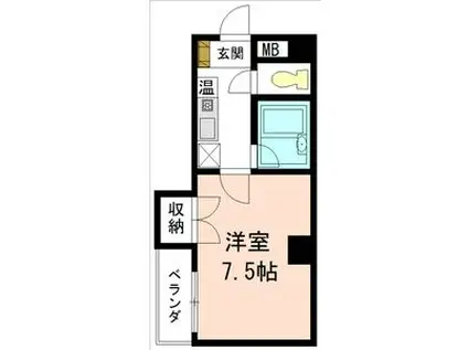 ATともえ(1K/5階)の間取り写真