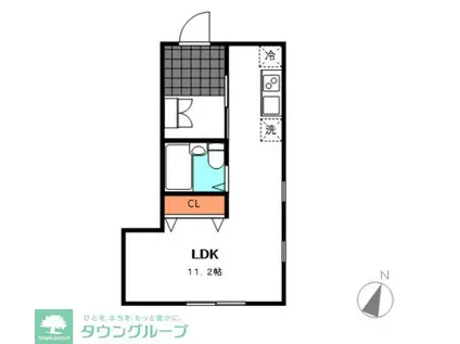 アーバン(ワンルーム/1階)の間取り写真