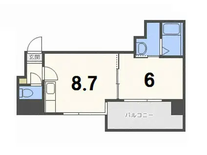 ラファイエ(1LDK/6階)の間取り写真