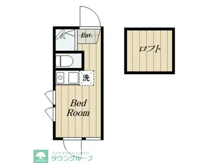 ソフィアアスター(ワンルーム/2階)の間取り写真