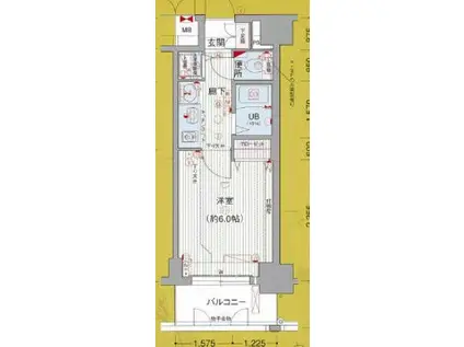 プレサンス久屋大通公園サウス(1K/9階)の間取り写真