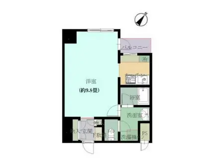 コーポ向島(ワンルーム/4階)の間取り写真