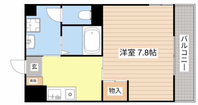 ABCヴィラ(1K/3階)の間取り写真