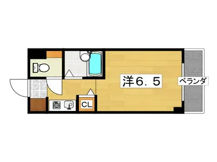 ブルグリンコート香里園(1K/7階)の間取り写真