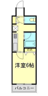 マセドワーヌ朝霞台(1K/1階)の間取り写真