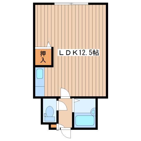 OMレジデンス琴似(1DK/3階)の間取り写真