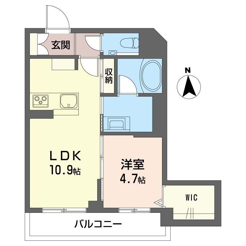 コート ボヌール(1LDK/1階)の間取り写真