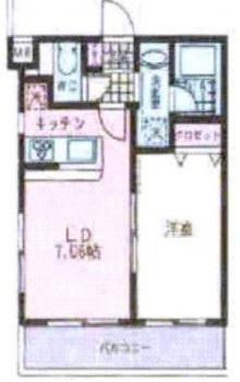 プレール・ドゥーク下井草(1LDK/5階)の間取り写真