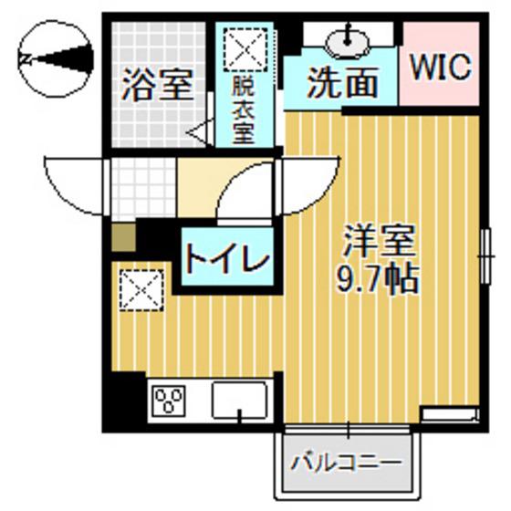 メゾン栄町V(ワンルーム/1階)の間取り写真