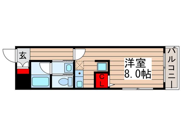 第二中村マンション(ワンルーム/1階)の間取り写真