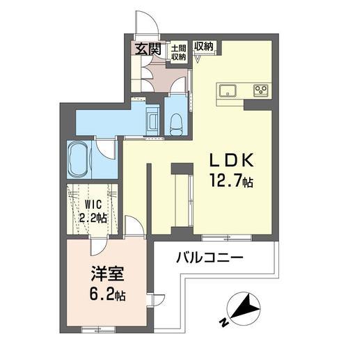 ベレシエナ(1LDK/1階)の間取り写真