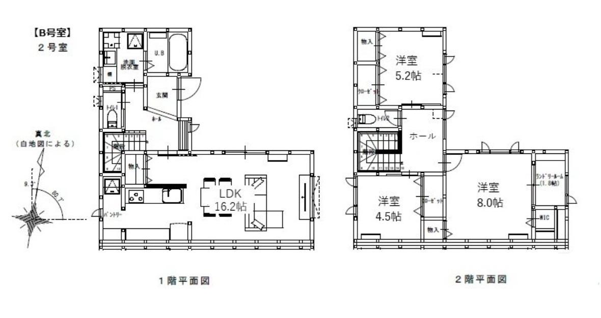 グランメゾンクレスト東吉津I(3LDK/1階)の間取り写真