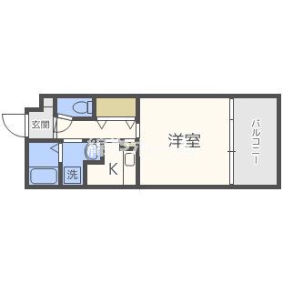 IL BIANCO(1K/2階)の間取り写真