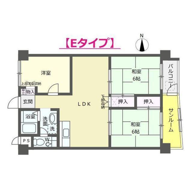 サンピア泉ヶ丘(3LDK/7階)の間取り写真