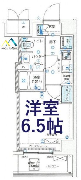 LEXE 川崎塚越(1K/1階)の間取り写真