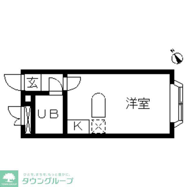 ベルピア上尾第5(ワンルーム/2階)の間取り写真