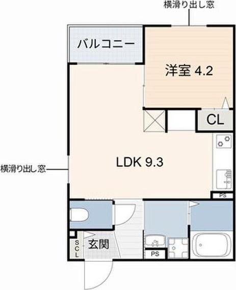 LUMINA新瑞橋(1LDK/3階)の間取り写真