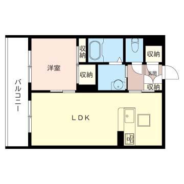 LES DOLCE VITA(1LDK/2階)の間取り写真