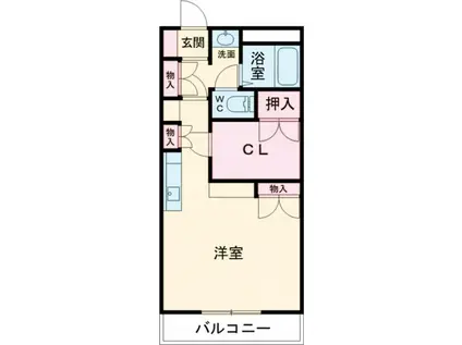 高砂ハイツ石原2(ワンルーム/4階)の間取り写真