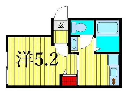 VALSHE高砂(1K/3階)の間取り写真