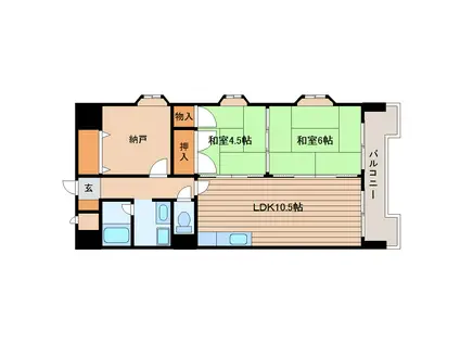 テーアイ二日町ビル(3LDK/2階)の間取り写真