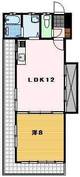 エトワール泉(1LDK/3階)の間取り写真