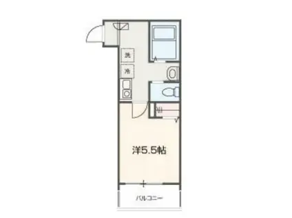 高座渋谷ヒルズ(1K/2階)の間取り写真